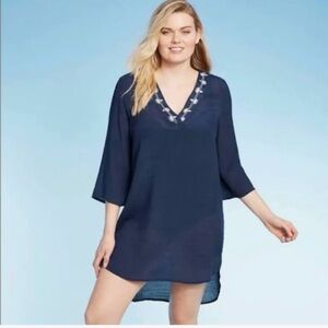 Women’s Navy Swim Coverup